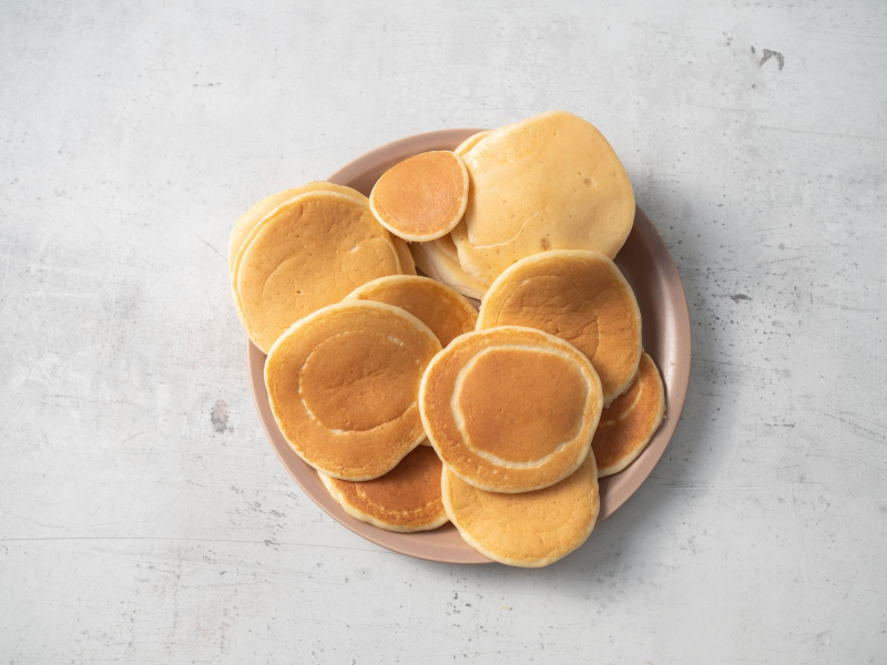 na talerzyku pancakes
