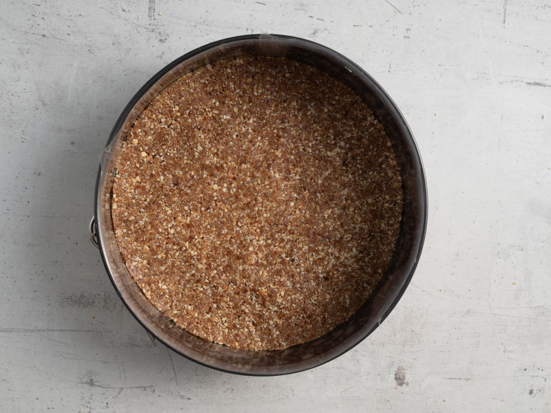 Gotowy spód z daktyli.